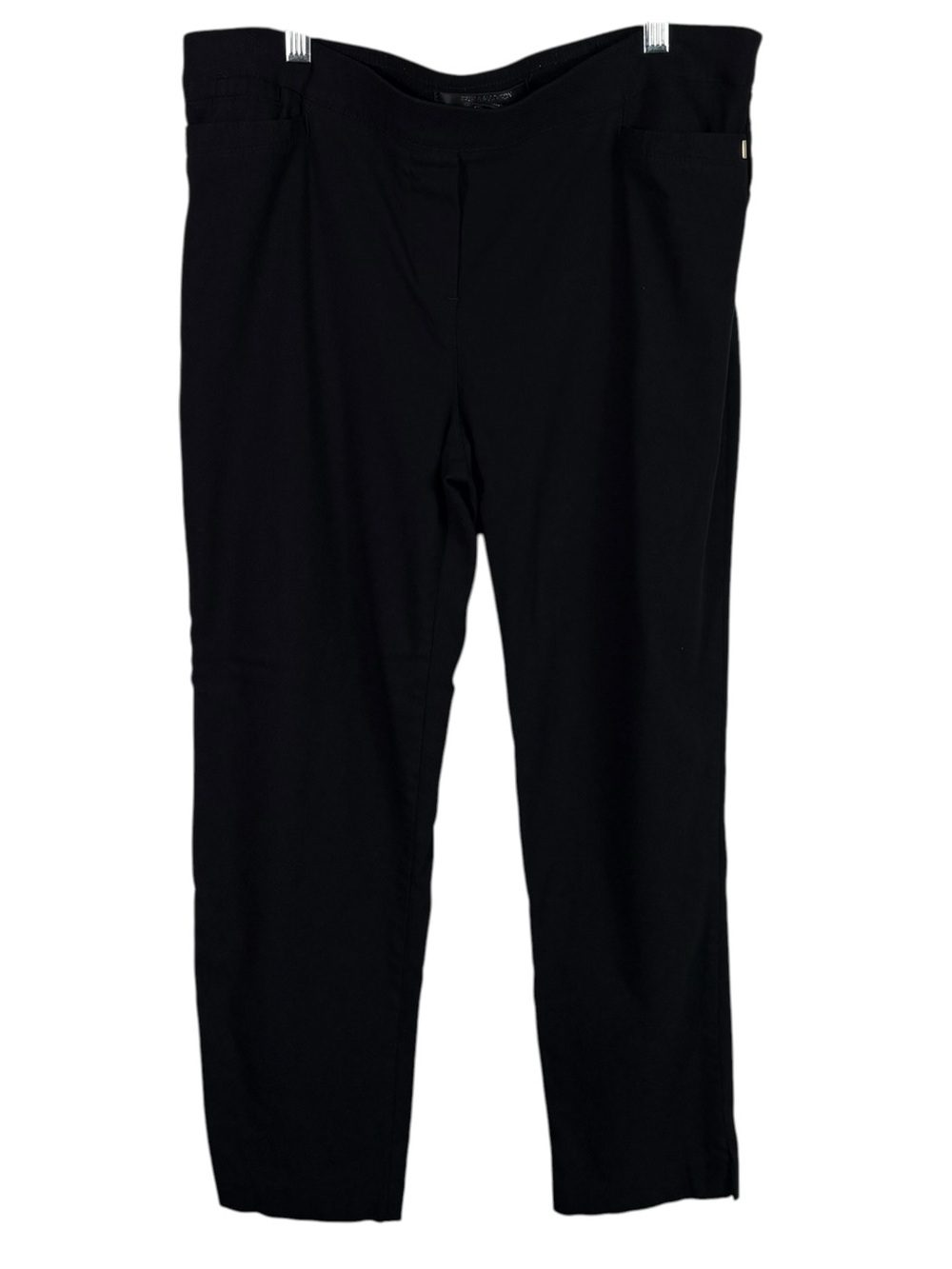 89th & Madison Black Tapered Fit Pull On Business Casual Ponte Knit Slack Pants